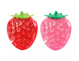 Wholesale Glitter Strawberry Sugar Filled Squishy 8cm CDU Wholesale Glitter Strawberry Sugar Filled Squishy 8cm CDU