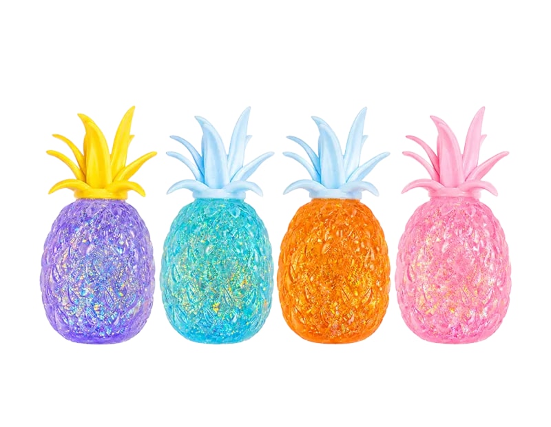Wholesale Glitter Pineapple Sugar Filled Squishy CDU Wholesale Glitter Pineapple Sugar Filled Squishy CDU