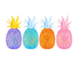 Wholesale Glitter Pineapple Sugar Filled Squishy CDU
