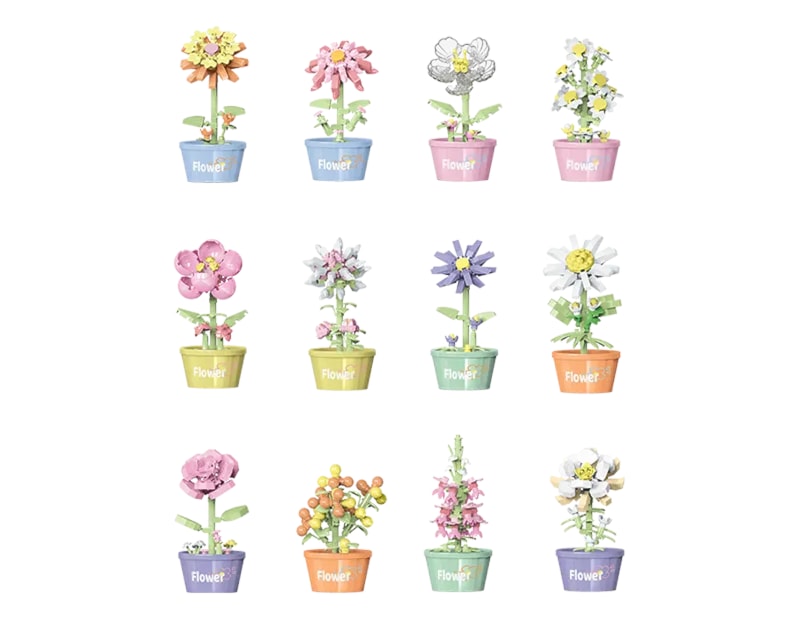 Wholesale Flower Pot Building Blocks Series 3 CDU