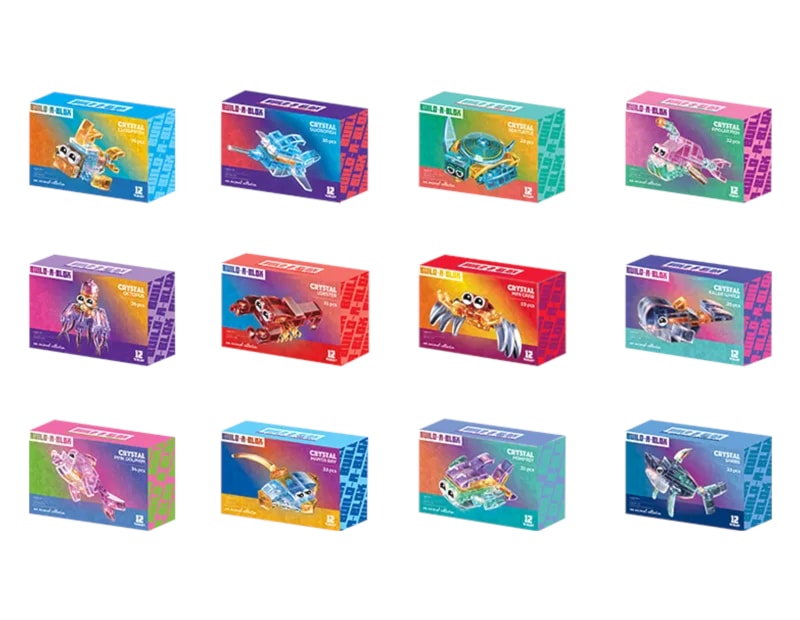 Wholesale Crystal Sea Animal Building Blocks CDU