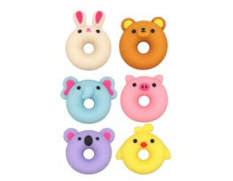 Wholesale Squishy Animal Donuts 6pk