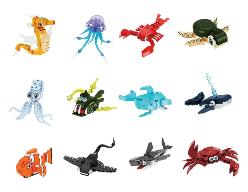 Wholesale Sea Animal Building Blocks CDU