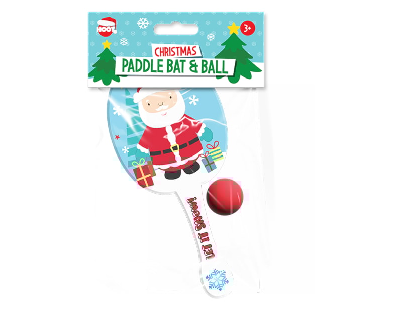 Wholesale Christmas Paddle Bat & Ball Wholesale Christmas Paddle Bat & Ball