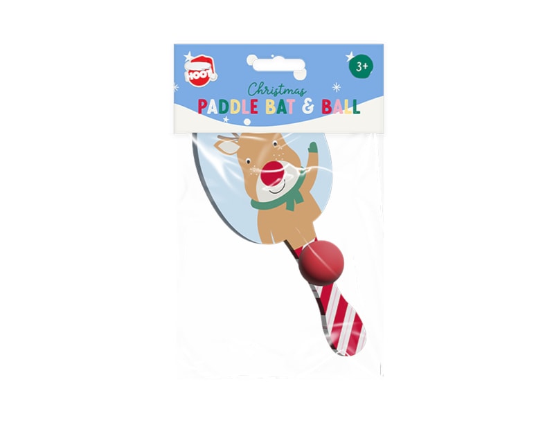 Wholesale Christmas Paddle Bat & Ball Wholesale Christmas Paddle Bat & Ball