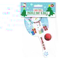 Wholesale Christmas Paddle Bat & Ball Wholesale Christmas Paddle Bat & Ball