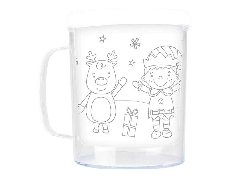 Wholesale Colour Your Own Christmas Mug | Bulk Buy Christmas Crafts Wholesale Colour Your Own Christmas Mug | Bulk Buy Christmas Crafts