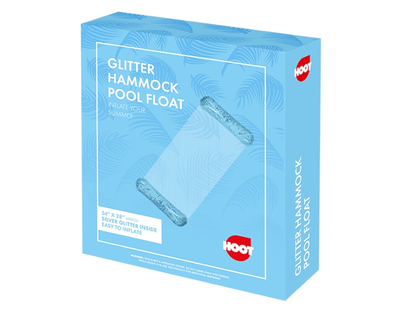 Wholesale Inflatable Glitter Hammock Pool Float 137 x 70cm Wholesale Inflatable Glitter Hammock Pool Float 137 x 70cm