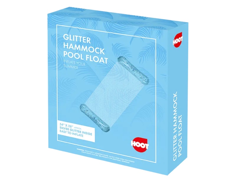 Wholesale Inflatable Glitter Hammock Pool Float 137 x 70cm Wholesale Inflatable Glitter Hammock Pool Float 137 x 70cm