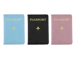 Wholesale Foil PU Leather Passport Cover CDU Wholesale Foil PU Leather Passport Cover CDU
