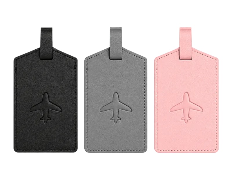 Wholesale PU Leather Print Travel Luggage Tag