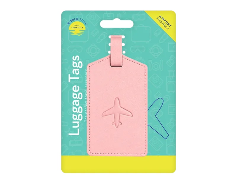 Wholesale PU Leather Print Travel Luggage Tag