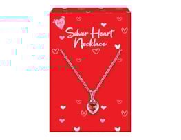 Wholesale Valentine's Day Silver Heart Necklaces CDU