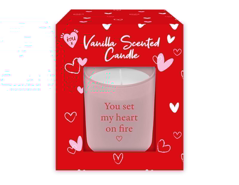 Wholesale Valentine's Day Vanilla & Rose Scented Candles Wholesale Valentine's Day Vanilla & Rose Scented Candles