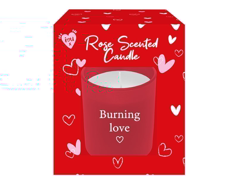 Wholesale Valentine's Day Vanilla & Rose Scented Candles Wholesale Valentine's Day Vanilla & Rose Scented Candles