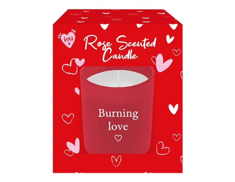 Wholesale Valentine's Day Vanilla & Rose Scented Candles Wholesale Valentine's Day Vanilla & Rose Scented Candles