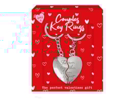 Wholesale Twin Heart Couples Key Ring CDU