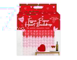 Wholesale Valentine's Heart Ombre Tissue Paper Backdrop CDU Wholesale Valentine's Heart Ombre Tissue Paper Backdrop CDU