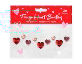 Wholesale Valentine's Foil Heart Bunting CDU