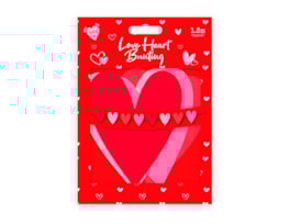 Wholesale Valentine's Love Heart Bunting 1.5m CDU Wholesale Valentine's Love Heart Bunting 1.5m CDU