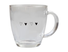 Wholesale Valentine's Printed Glass coffee cup 350ml Wholesale Valentine's Printed Glass coffee cup 350ml