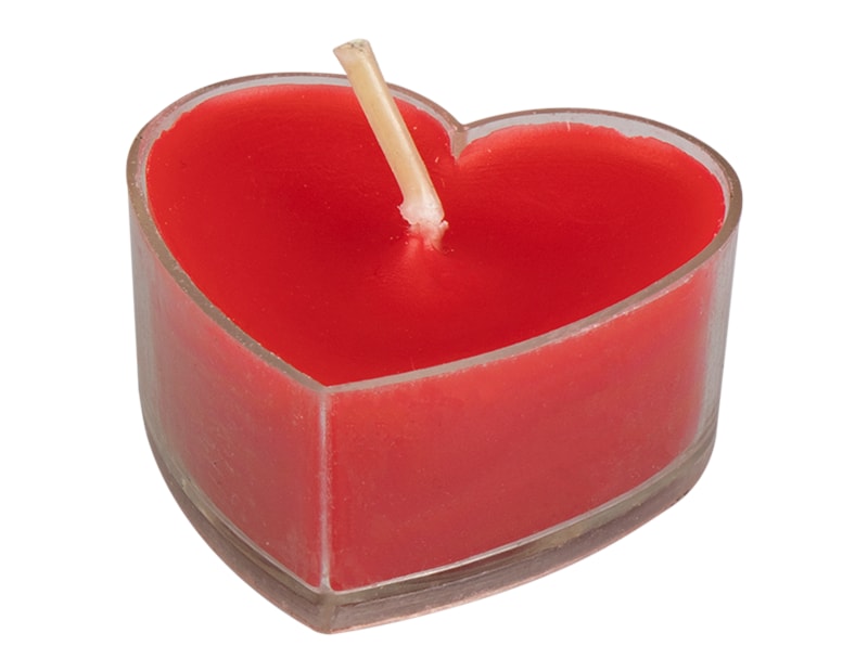 Wholesale Heart shaped tealights 8pk Wholesale Heart shaped tealights 8pk