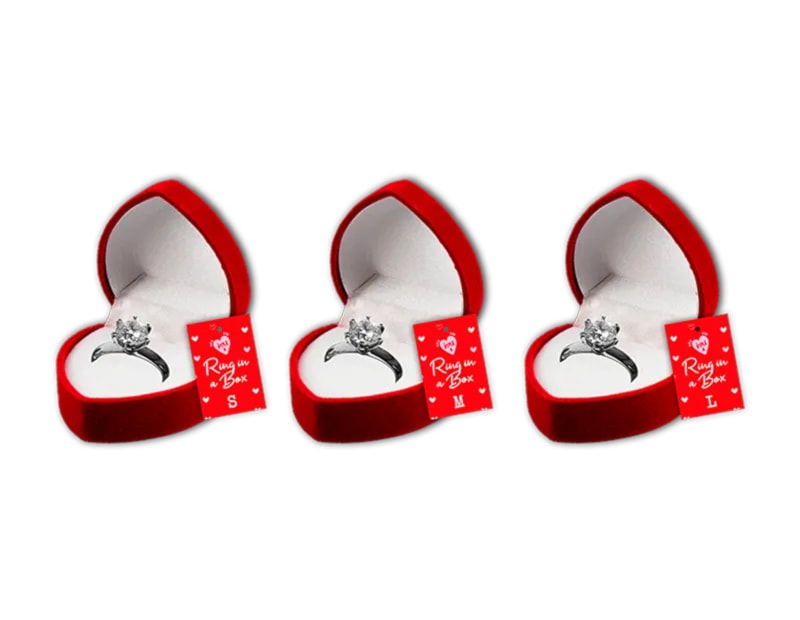 Wholesale Valentines Ring in Box CDU Wholesale Valentines Ring in Box CDU