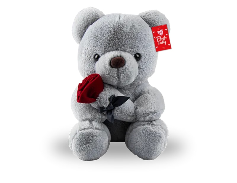 Wholesale Valentine's Plush Teddy with Rose