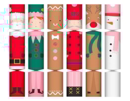 Wholesale Christmas Characters Luxury Crackers 10" 6pk Wholesale Christmas Characters Luxury Crackers 10" 6pk
