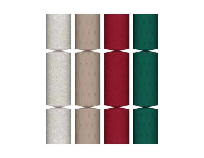 Wholesale Traditional Glittered Luxury Crackers 14" 6pk Wholesale Traditional Glittered Luxury Crackers 14" 6pk