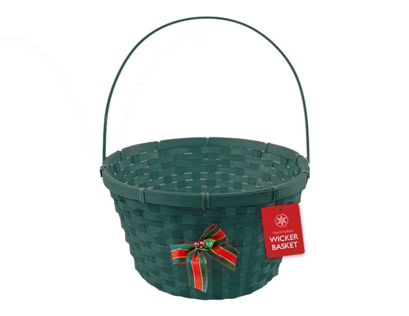 Wholesale Wicker Basket with Handle & Bell 30cm Wholesale Wicker Basket with Handle & Bell 30cm