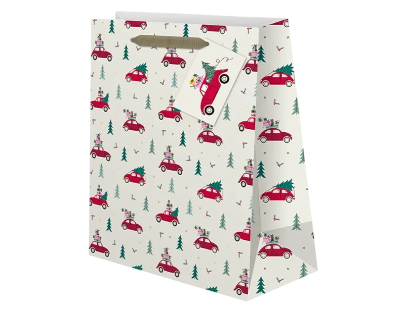 Wholesale Christmas Traditional Luxury Medium Gift Bag