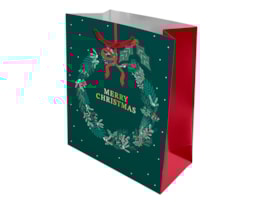 Wholesale Christmas Traditional Luxury Medium Gift Bag Wholesale Christmas Traditional Luxury Medium Gift Bag