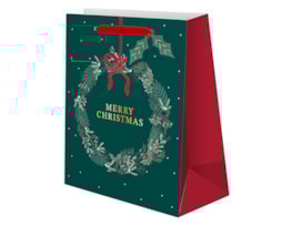 Wholesale Christmas Traditional Luxury Medium Gift Bag Wholesale Christmas Traditional Luxury Medium Gift Bag