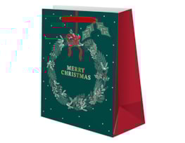 Wholesale Christmas Traditional Luxury Medium Gift Bag Wholesale Christmas Traditional Luxury Medium Gift Bag
