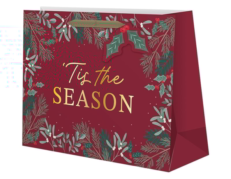 Wholesale Christmas Traditional Luxury Large Gift Bag Wholesale Christmas Traditional Luxury Large Gift Bag