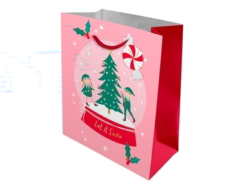 Wholesale Christmas Cute Luxury Medium Gift bag | Bulk Buy Christmas Gift bags.