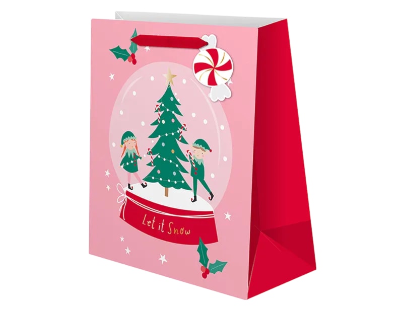 Wholesale Christmas Cute Luxury Medium Gift bag | Bulk Buy Christmas Gift bags.