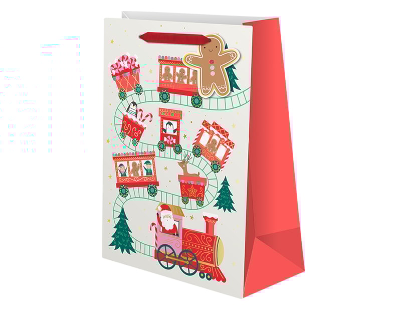 Wholesale Christmas Cute Luxury XL Gift Bag | Bulk Buy Christmas Gift Bags