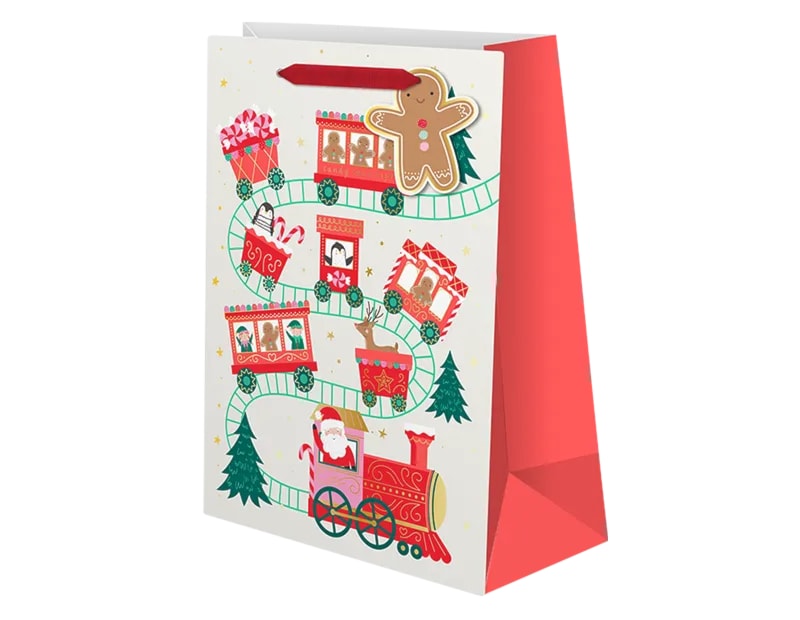 Wholesale Christmas Cute Luxury XL Gift Bag | Bulk Buy Christmas Gift Bags