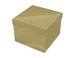 Wholesale Square Matte Metallic Gift Box 16cm x 16cm
