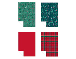 Wholesale Cosy Cottage Gift Wrap Set 4pk CDU Wholesale Cosy Cottage Gift Wrap Set 4pk CDU