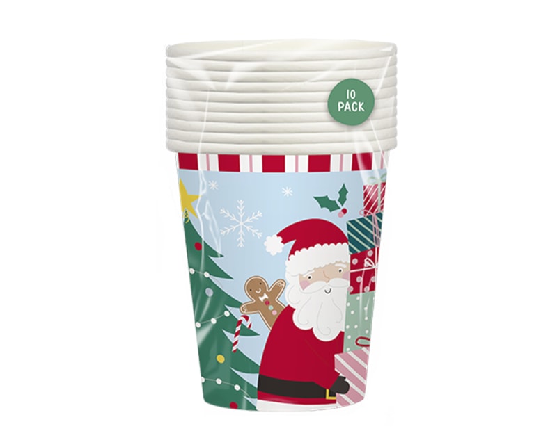 Wholesale Christmas Kids Printed Paper Cups 270ml 10pk CDU Wholesale Christmas Kids Printed Paper Cups 270ml 10pk CDU