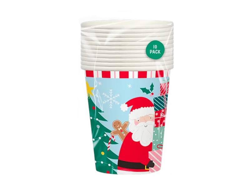 Wholesale Christmas Kids Printed Paper Cups 270ml 10pk CDU Wholesale Christmas Kids Printed Paper Cups 270ml 10pk CDU
