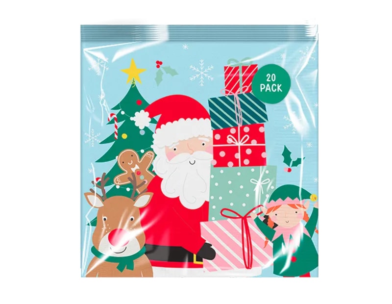 Wholesale Christmas Kids Printed 3 Ply Napkins 20pk CDU Wholesale Christmas Kids Printed 3 Ply Napkins 20pk CDU