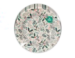 Wholesale Christmas Printed Paper Plates 20pk CDU