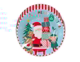 Wholesale Christmas Kids Printed Paper Plates 10pk CDU