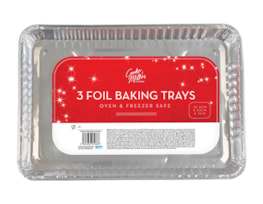 Wholesale Foil Baking Trays 32.5cm x 23cm x 3cm 3pk CDU