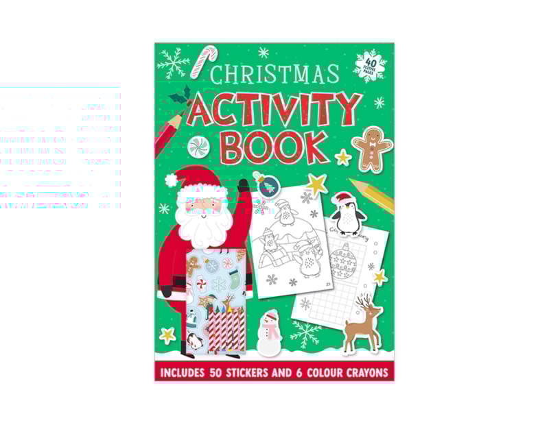 Wholesale Christmas A4 Activity Book 40 Page CDU Wholesale Christmas A4 Activity Book 40 Page CDU