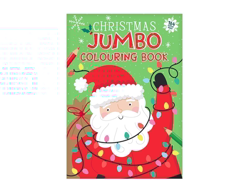 Bulk Buy Christmas Childrens Jumbo Colouring Book CDU